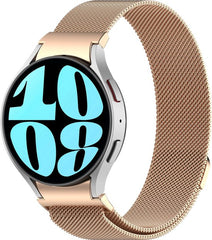 YONO Smartwatch Bandje geschikt voor Samsung Galaxy Watch 7 - 40mm - 44mm - Milanees - Rose Gold