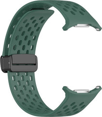 YONO Siliconen Sport Air Bandje geschikt voor Samsung Galaxy Watch Ultra (47mm) - Donkergroen