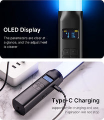 Ulanzi VL119 RGB Tube Light XL met handvat - 50 cm - Stream lamp - RGB lightpainting - 2.000 mAh batterij - 20 lichtscenes - Zwart