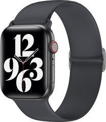 YONO Siliconen Stretch Bandje geschikt voor Apple Watch - 42 / 44 / 45 / 49 mm - Donkergrijs