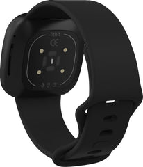 YONO Bandje geschikt voor Fitbit Versa 4 / 3 / Sense – Siliconen – Zwart – Small