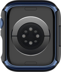 YONO Screen Protector Case geschikt voor Apple Watch Series 7 / 8 / 9 (45 mm) - Full Cover Bumper Hoesje iWatch - Zwart