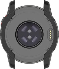 YONO Bumper geschikt voor Garmin Fenix 7 - Siliconen Hoesje - Bescherming Case - Transparant Zwart