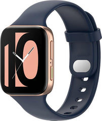 YONO Siliconen Bandje geschikt voor Oppo Watch 46mm – Donkerblauw