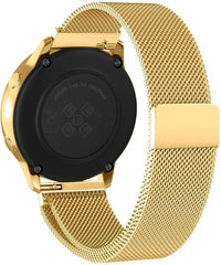 YONO Milanees Bandje 20mm - Luxe Milanese Horlogebandje geschikt voor Samsung Galaxy Watch 7 / 6 / 5 / Pro / 4 / 3 / Active 2 - Polar Ignite / Unite – Huawei - Goud