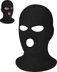 YONO Bivakmuts 3 Gaten - Balaclava Driegaats Muts - Ski Mask - Heren - Dames - Zwart