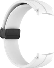YONO Luxe Siliconen Sport Bandje 20mm geschikt voor Samsung Galaxy Watch 7 / 6 / 5 / 4 (40/43/44/47 mm) - Wit