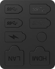 YONO Anti Stof Pluggen geschikt voor Playstation 5 SLIM - PS5 Bescherming Accessoires - Zwart