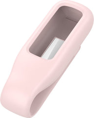 YONO Siliconen Clip Case geschikt voor Fitbit Luxe - Hoesje - Lichtroze