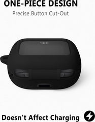 YONO Soft Case geschikt voor JBL Live Beam 3 / Buds 3 / Flex 3 - Siliconen Hoesje - Zwart