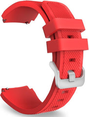 YONO Classic Bandje 22mm - Horlogebandje geschikt voor Samsung Galaxy Watch 46mm / 3 (45mm) / Gear s3 - Polar Vantage M2 / Grit X - Huawei Watch GT 3 (pro) / 2 - Amazfit GTR - Rood