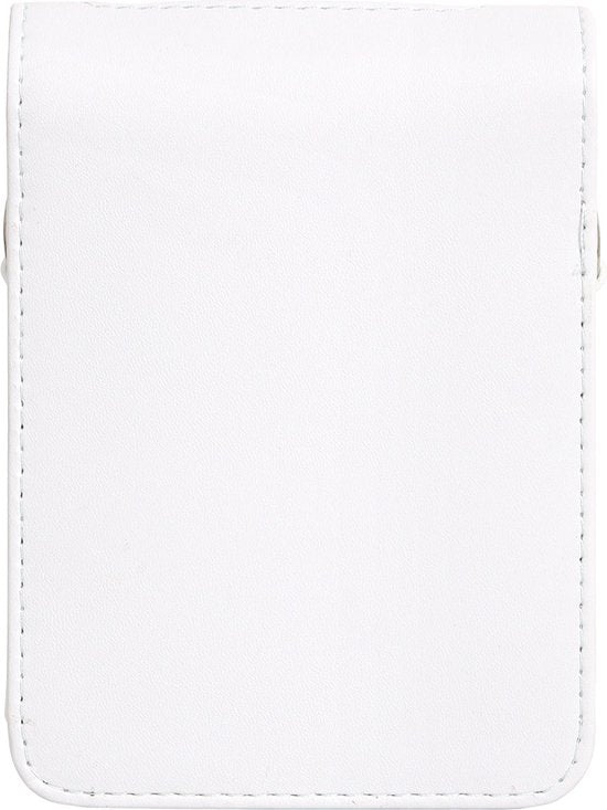YONO Hoesje geschikt voor Fujifilm Instax Link 3 - Case met Draagriem - Opbergtasje - Wit