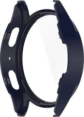 YONO Hoesje geschikt voor Samsung Galaxy Watch 7 - 44mm - Screenprotector Case - Glas - Blauw