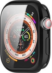 YONO Hoesje geschikt voor Apple Watch 10 - 46mm - Screenprotector Case - TPU - Zwart