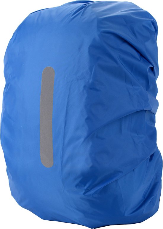 YONO Regenhoes Rugzak Waterdicht - Backpack Hoes - Reflecterend - 41 tot 59 Liter - Blauw - L