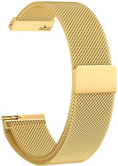 YONO Milanees Bandje 20mm - Luxe Milanese Horlogebandje geschikt voor Samsung Galaxy Watch 7 / 6 / 5 / Pro / 4 / 3 / Active 2 - Polar Ignite / Unite – Huawei - Goud