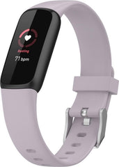 YONO Siliconen Bandje geschikt voor Fitbit Luxe - Lavendel - Small