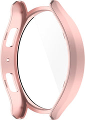 YONO Bumper geschikt voor Samsung Galaxy Watch 6 - 44mm - Screen Protector Hoesje - Full Cover Case - Rose Gold