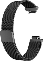 YONO Bandje geschikt voor Fitbit Inspire/HR/2 - Milanees - Zwart – Large