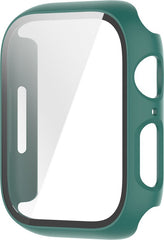 YONO Screen Protector Case geschikt voor Apple Watch Series 7 / 8 / 9 (41 mm) - Full Cover Bumper Hoesje iWatch - Groen