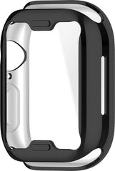 YONO Hoesje geschikt voor Apple Watch 10 - 46mm - Screenprotector Case - TPU - Zwart