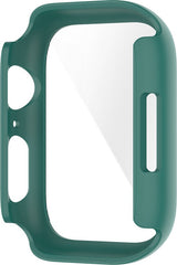 YONO Screen Protector Case geschikt voor Apple Watch Series 7 / 8 / 9 (41 mm) - Full Cover Bumper Hoesje iWatch - Groen