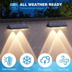 YONO Solar Buitenlamp met Bewegings Sensor - 2 Stuks