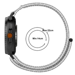 YONO Bandje Samsung Galaxy Watch 8 - 40/44mm - Classic - Nylon - Lichtgrijs