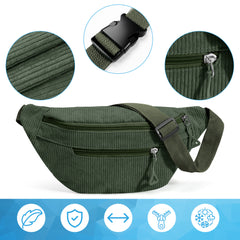 YONO Heuptas Dames - Crossbody Tas - Donkergroen