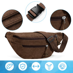 YONO Heuptas Dames - Crossbody Tas - Bruin