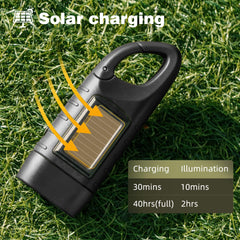 YONO Opwindbare Zaklamp - Zwart