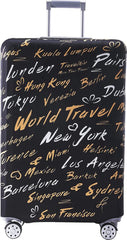 YONO Kofferhoes Elastisch - Wasbare Koffer Beschermhoes - XL - World Traveler