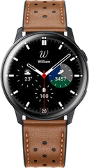 YONO Leer Air Bandje 20mm - Leren Horlogebandje geschikt voor Samsung Galaxy Watch 7 / 6 / 5 / Pro / 4 / 3 / Active 2 - Polar Ignite / Unite – Huawei - Bruin