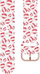 YONO Siliconen Special Bandje 20mm - Horlogebandje geschikt voor Samsung Galaxy Watch 7 / 6 / 5 / Pro / 4 / 3 / Active 2 - Polar Ignite / Unite – Huawei - Kusje