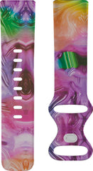 YONO Special Siliconen Bandje geschikt voor Fitbit Charge 5 / 6 - Regenboog - Large