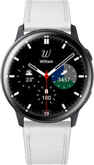 YONO Leer Bandje 22mm - Horlogebandje geschikt voor Samsung Galaxy Watch 46mm / 3 (45mm) / Gear s3 - Polar Vantage M2 / Grit X - Huawei Watch GT 3 (pro) / 2 - Amazfit GTR - Wit