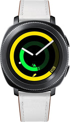 YONO Leer Bandje 20mm - Luxe Leren Horlogebandje geschikt voor Samsung Galaxy Watch 7/6/5 / Pro / 4 / 3 / Active 2 - Polar Ignite / Unite – Huawei - Wit