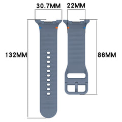 YONO Siliconen Samsung Galaxy Watch 8 Bandje - Leisteen - M/L