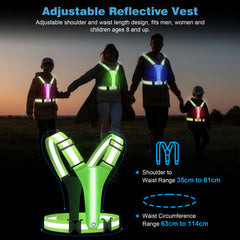 YONO Hardloopvest met Verlichting - USB-C Oplaadbaar - One Size