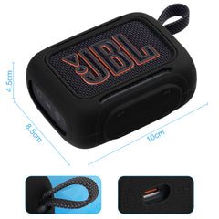 YONO Case geschikt voor JBL Go 5 - Siliconen - Hoesje - Zwart