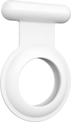 YONO Pin Case geschikt voor Apple AirTag - Hoesje Kind voor Binnenkant Kleding - GPS Tracker Kinderen - Speld Hanger - Siliconen Houder - Wit