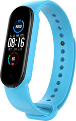 YONO Siliconen Bandje geschikt voor Xiaomi Mi Band 5 / 6 – Blauw