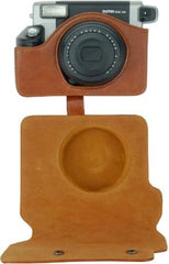 YONO Vintage Hoesje geschikt voor Fujifilm Instax Wide 300 - Case met Draagriem – Bruin