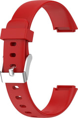 YONO Siliconen Bandje geschikt voor Fitbit Luxe - Rood - Small