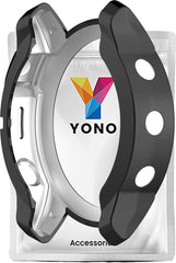 YONO Bumper geschikt voor Garmin Fenix 7 - Siliconen Hoesje - Bescherming Case - Zwart