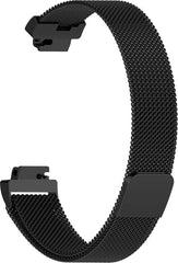 YONO Bandje geschikt voor Fitbit Inspire/HR/2 - Milanees - Zilver en Zwart - Large