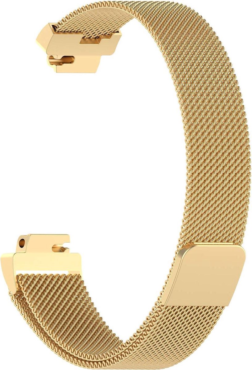 YONO Bandje geschikt voor Fitbit Inspire/HR/2 - Milanees - Goud – Small