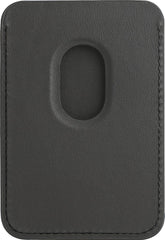 YONO Kaarthouder Leer geschikt voor Apple iPhone 14 / 13 / 12 - Magnetische Pasjeshouder Mag-safe - Leren Wallet - Zwart