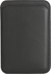 YONO Kaarthouder Leer geschikt voor Apple iPhone 14 / 13 / 12 - Magnetische Pasjeshouder Mag-safe - Leren Wallet - Zwart