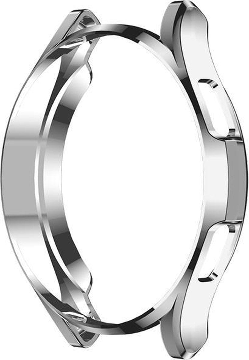 YONO Bumper geschikt voor Samsung Galaxy Watch 4 42mm - Siliconen Case Hoesje - Zilver